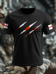 Men's England UK Flag Printed T-shirt