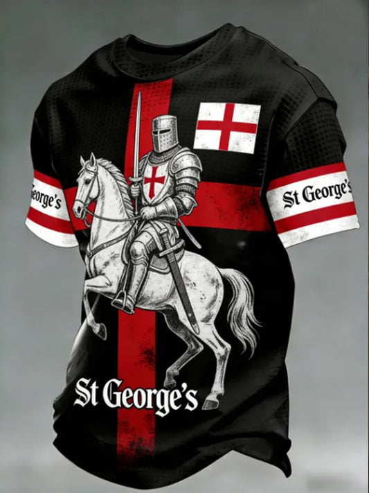 Men's St George's Day Waffle Short Sleeve Tee