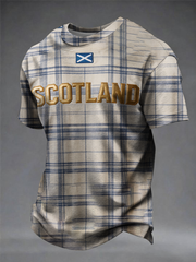 Men's UK Football Lover Scotland Printed short sleeves t-shirt