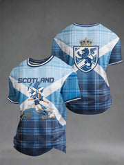 Men's UK Football Lover Scotland Printed short sleeves t-shirt