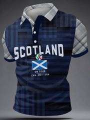 Men's UK Football Lover Scotland Printed polo shirt