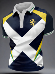 Men's UK Football Lover Scotland Printed polo shirt