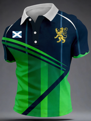Men's UK Football Lover Scotland Printed polo shirt