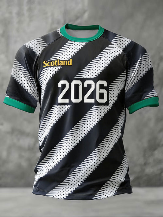Men's UK Football Lover Scotland Printed short sleeve t-shirt