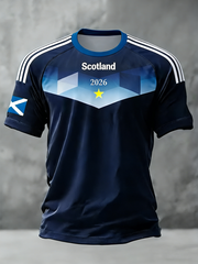 Men's UK Football Lover Scotland Printed short sleeve t-shirt