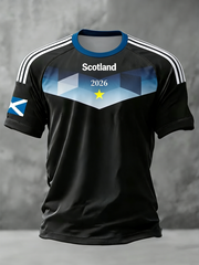 Men's UK Football Lover Scotland Printed short sleeve t-shirt