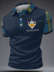 Men's UK Football Lover Scotland Printed polo shirt