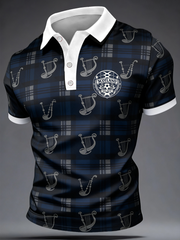 Men's UK Football Lover Scotland Printed polo shirt