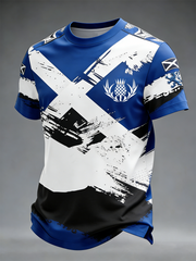 Men's UK Football Lover Scotland Printed short sleeves t-shirt