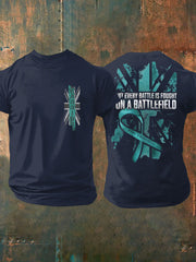 Men's PTSD Awareness Veteran Printed T-shirt