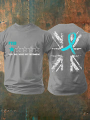 Men's PTSD Awareness Veteran Printed T-shirt