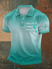 Men's PTSD Awareness Veteran Printed Casual Tops