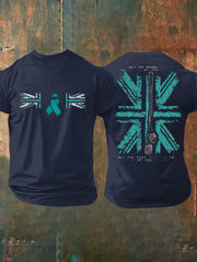 Men's PTSD Awareness Veteran Printed T-shirt