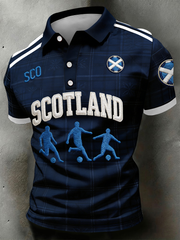 Men's UK Football Lover Scotland Printed polo shirt