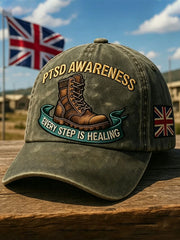 Unisex PTSD Awareness Art Printed Hat