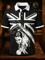 Men's Snooker Lover Printed CasualTops