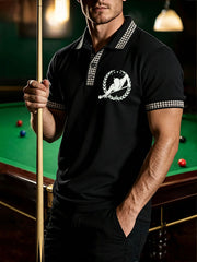 Men's Snooker Lover Printed CasualTops
