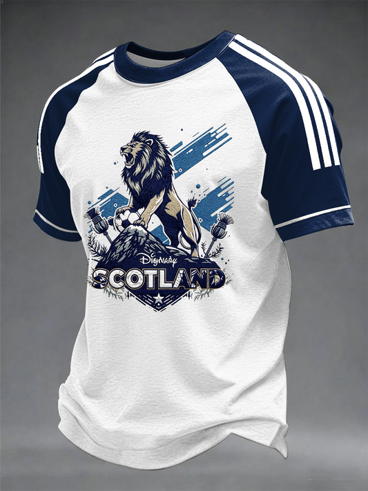 Men's UK Football Lover Scotland Printed short sleeve t-shirt