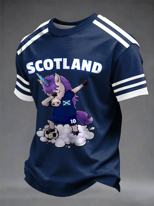 Men's UK Football Lover Scotland Printed short sleeves t-shirt