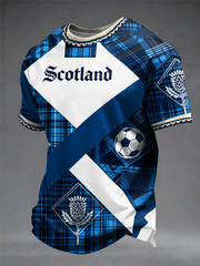 Men's UK Football Lover Scotland Printed short sleeves t-shirt
