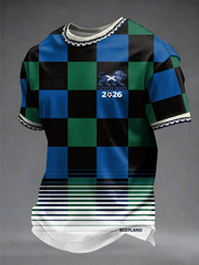 Men's UK Football Lover Scotland Printed short sleeves t-shirt