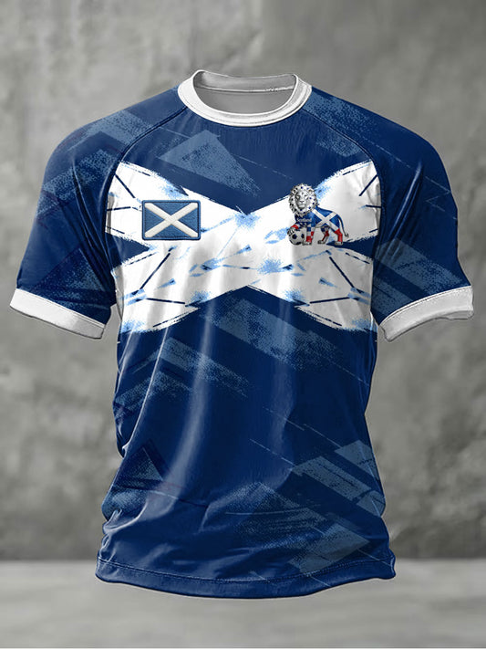 Men's UK Football Lover Scotland Printed short sleeve t-shirt