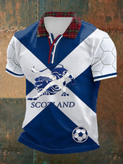 Men's UK Football Lover Scotland Printed polo shirt