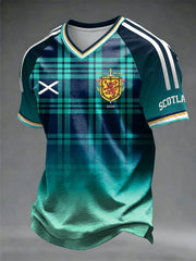 Men's UK Football Lover Scotland Printed short sleeve t-shirt