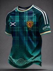 Men's UK Football Lover Scotland Printed short sleeve t-shirt