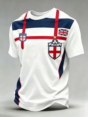 Men's UK Football Lover England Printed short sleeves t-shirt