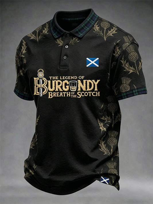 Men's Funny Scotch Whisky Breath of the Scotch Short Sleeve T-shirt