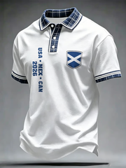 Men's UK Football Lover Scotland Printed polo shirt