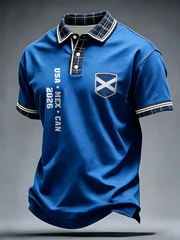 Men's UK Football Lover Scotland Printed polo shirt