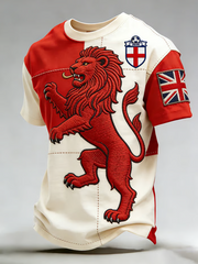 Men's UK Football Lover England Printed short sleeves t-shirt