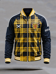 Men's UK Football Lover Scotland Printed Zip-Up Jacket