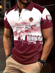 Men's Scotland Football Lover Hearts Maroon Art Printed Casual Tops