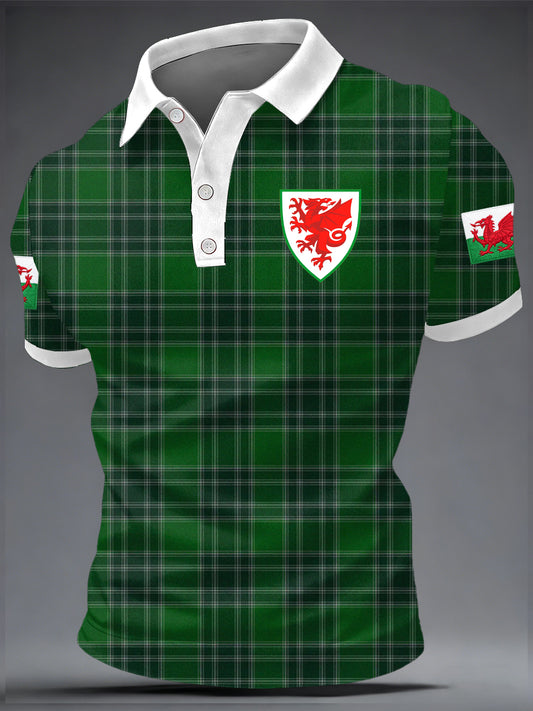 Men's Welsh Dragon Printed Shirt