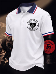 Men's Retro Northern Soul Do I Love You Indeed I Do Print Casual Polo