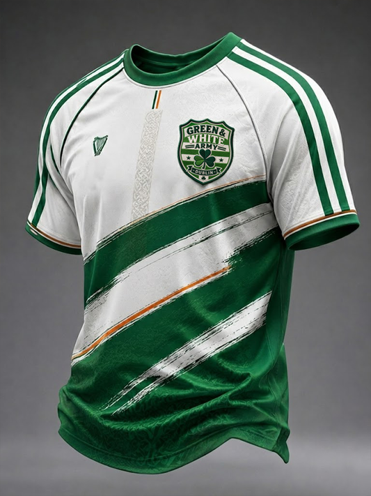 Men's The Hoops Shamrock Football Short Seeve T-shirt