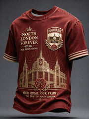 Men's Highbury Proud North London Football Lover Printed T-shirt