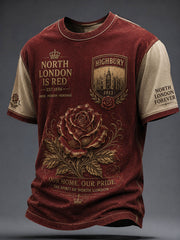 Men's Highbury Proud North London Football Lover Printed T-shirt