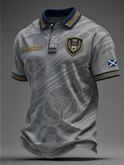 Men's UK Football Lover Scotland Printed polo shirt