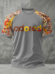 Men's Lemon Roses Music Lover Printed short sleeve t-shirt