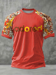 Men's Lemon Roses Music Lover Printed short sleeve t-shirt