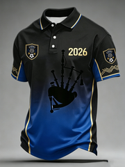 Men's UK Football Lover Scotland Printed polo shirt