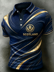 Men's UK Football Lover Scotland Printed polo shirt