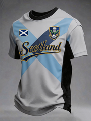Men's UK Football Lover Scotland Printed short sleeves t-shirt