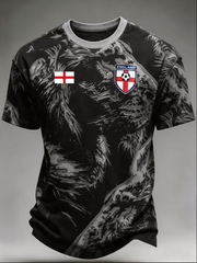 Men's UK Football Lover England Printed short sleeves t-shirt