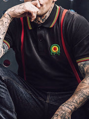 Men's UK Culture Art Music Lover Printed Casual Tops