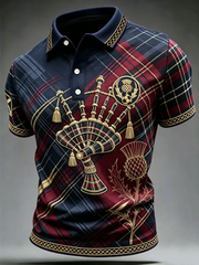 Men's UK Football Lover Scotland Printed polo shirt